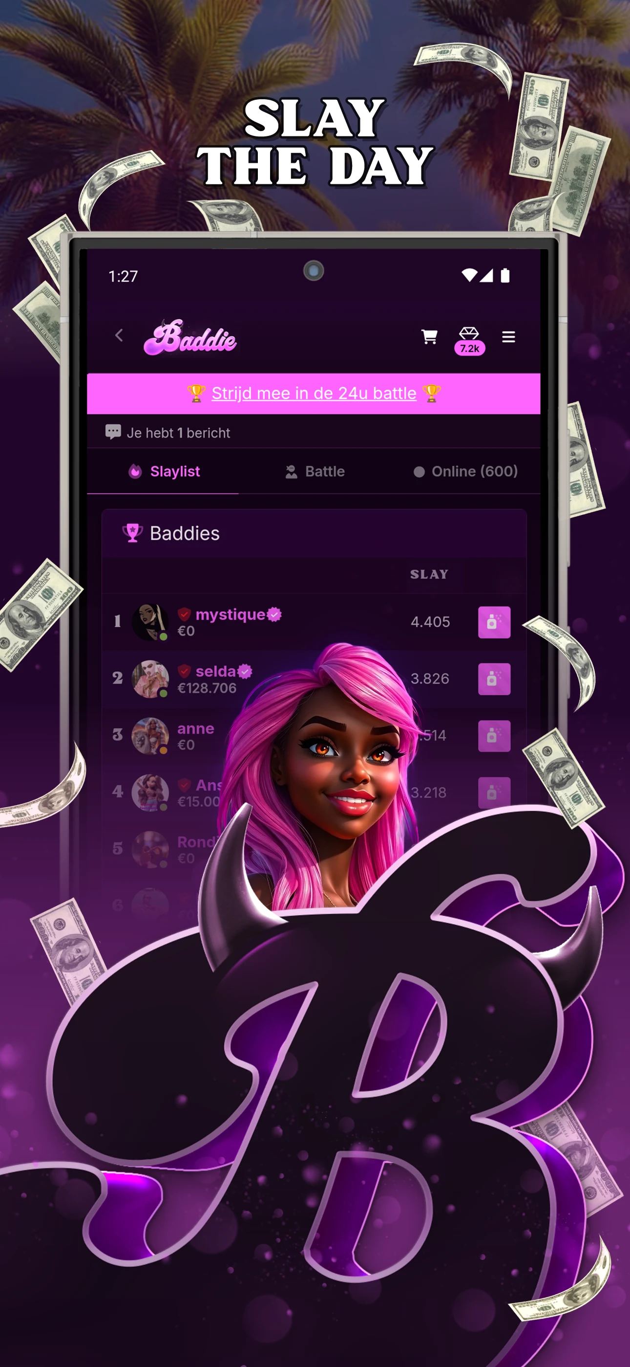 Baddie.nl screenshot